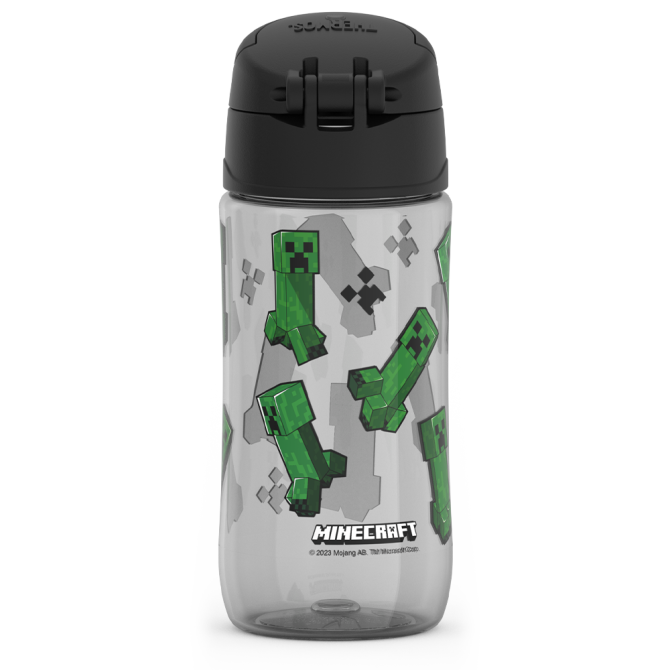 16oz THERMOS® KIDS WATER BOTTLE WITH SPOUT LID MINECRAFT - Image 5