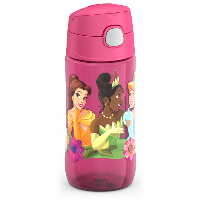 16oz THERMOS® KIDS WATER BOTTLE WITH SPOUT LID DISNEY PRINCESS - Image 4