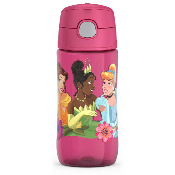 16oz THERMOS® KIDS WATER BOTTLE WITH SPOUT LID DISNEY PRINCESS - Image 7
