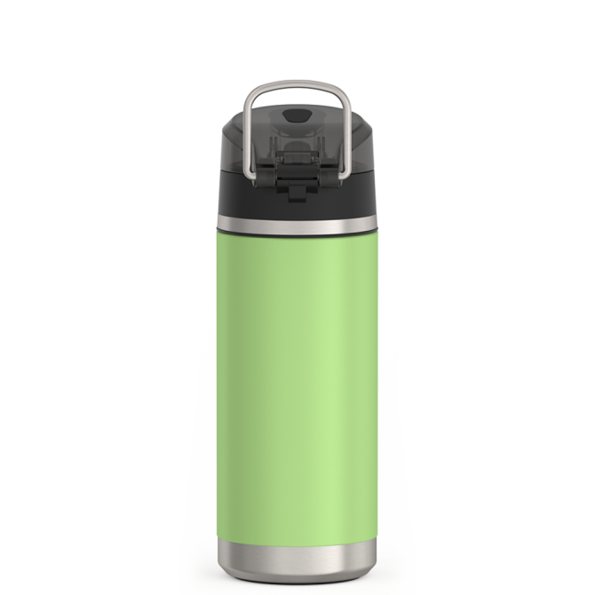 18oz ICON™ KIDS WATER BOTTLE WITH SPOUT LID - LIME - Image 4