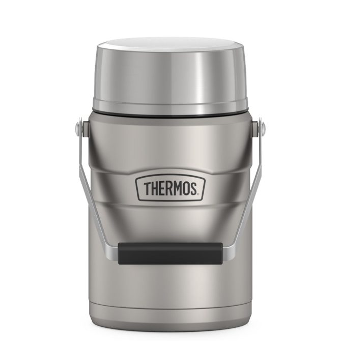 47oz STAINLESS KING™ BIG BOSS™ FOOD JAR - MATTE STAINLESS STEEL - Image 2