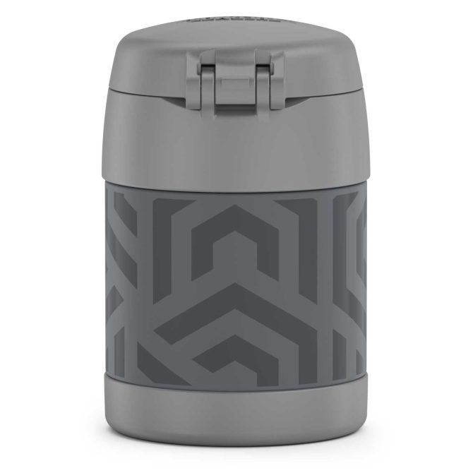 10oz FUNTAINER® FOOD JAR PATTERNS - GREY AND AQUA WAVES - Image 7