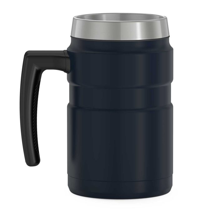 16oz STAINLESS KING™ COFFEE MUG - MIDNIGHT BLUE - Image 4