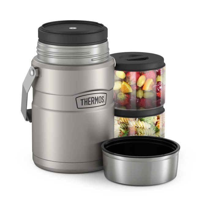 47oz STAINLESS KING™ BIG BOSS™ FOOD JAR - MATTE STAINLESS STEEL - Image 4