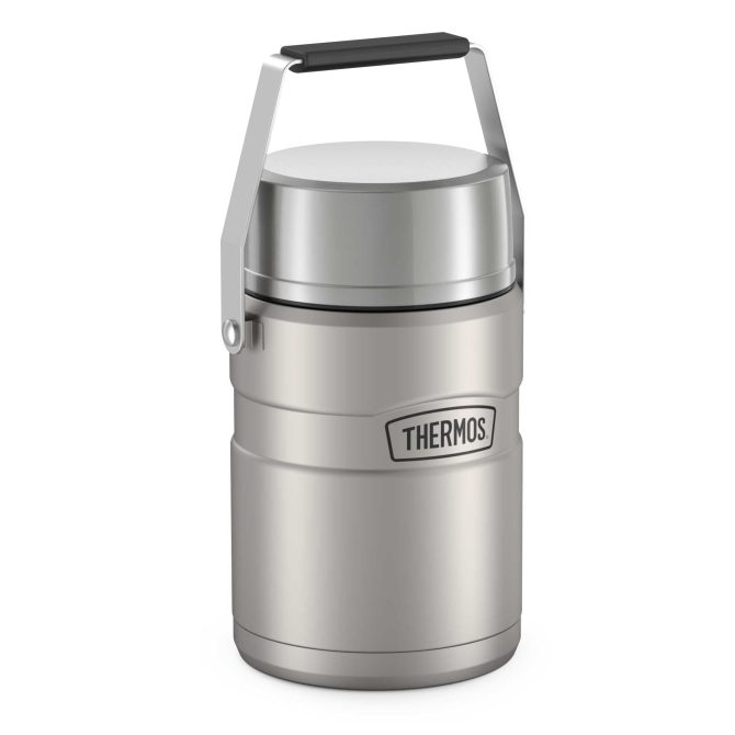 47oz STAINLESS KING™ BIG BOSS™ FOOD JAR - MATTE STAINLESS STEEL - Image 6