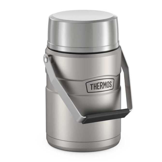 47oz STAINLESS KING™ BIG BOSS™ FOOD JAR - MATTE STAINLESS STEEL - Image 7