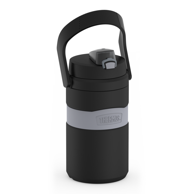 64oz INSULATED WATER BOTTLE - BLACK - Image 4