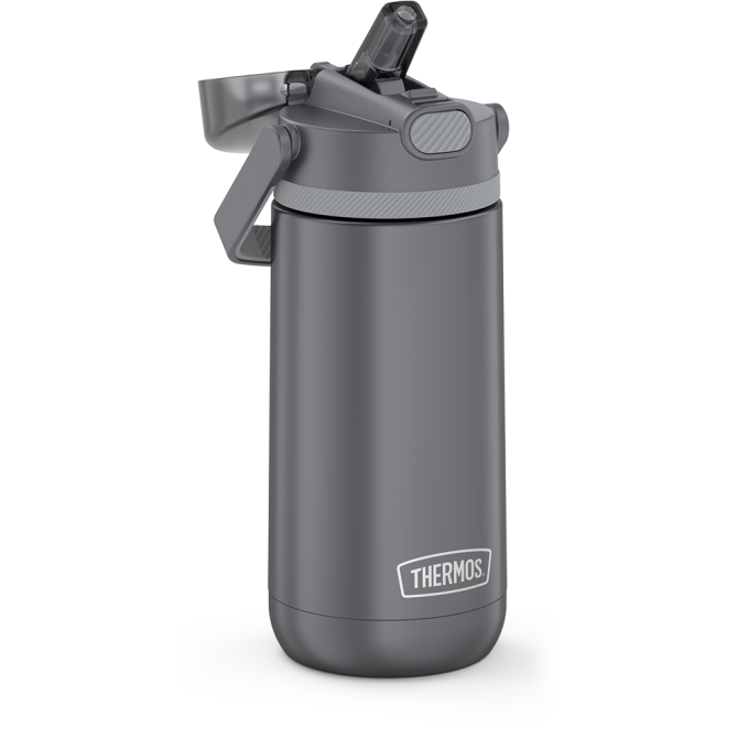 14oz STAINLESS STEEL WATER BOTTLE - GREY - Image 4